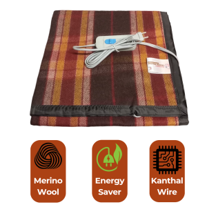 Rockishii® Electric Blanket Wool (Single Bed_Multicolour)